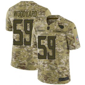 Wholesale Cheap Nike Titans #59 Wesley Woodyard Camo Men\'s Stitched NFL Limited 2018 Salute To Service Jersey