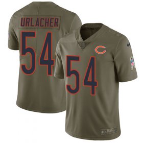 Wholesale Cheap Nike Bears #54 Brian Urlacher Olive Men\'s Stitched NFL Limited 2017 Salute To Service Jersey
