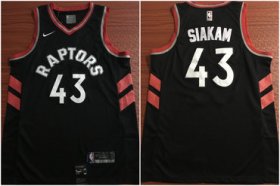 Wholesale Cheap Toronto Raptors 43 Pascal Siakam Black Nike Swingman Jersey