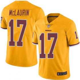 Wholesale Cheap Nike Redskins #17 Terry McLaurin Gold Men\'s Stitched NFL Limited Rush Jersey