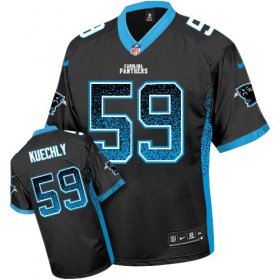 Wholesale Cheap Nike Panthers #59 Luke Kuechly Black Team Color Youth Stitched NFL Elite Drift Fashion Jersey