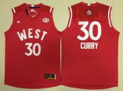 Wholesale Cheap 2015-16 NBA Western All-Stars Men's #30 Stephen Curry Revolution 30 Swingman Red Jersey