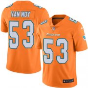 Wholesale Cheap Nike Dolphins #53 Kyle Van Noy Orange Men's Stitched NFL Limited Rush Jersey