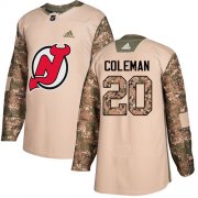 Wholesale Cheap Adidas Devils #20 Blake Coleman Camo Authentic 2017 Veterans Day Stitched NHL Jersey