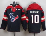Wholesale Cheap Nike Texans #10 DeAndre Hopkins Navy Blue Player Pullover NFL Hoodie