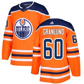 Wholesale Cheap Adidas Oilers #60 Markus Granlund Orange Home Authentic Stitched NHL Jersey