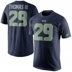 Wholesale Cheap Seattle Seahawks #29 Earl Thomas Nike Player Pride Name & Number T-Shirt Navy