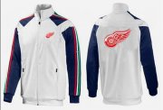 Wholesale Cheap NHL Detroit Red Wings Zip Jackets White-2