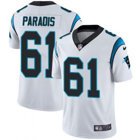 Wholesale Cheap Nike Panthers #61 Matt Paradis White Men\'s Stitched NFL Vapor Untouchable Limited Jersey