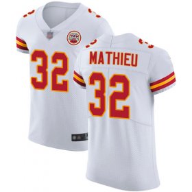 Wholesale Cheap Nike Chiefs #32 Tyrann Mathieu White Men\'s Stitched NFL Vapor Untouchable Elite Jersey