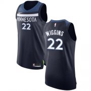Wholesale Cheap Nike Minnesota Timberwolves #22 Andrew Wiggins Navy Blue NBA Authentic Icon Edition Jersey