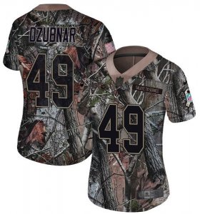 Wholesale Cheap Nike Titans #49 Nick Dzubnar Camo Women\'s Stitched NFL Limited Rush Realtree Jersey