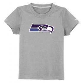 Wholesale Cheap Seattle Seahawks Sideline Legend Authentic Logo Youth T-Shirt Grey