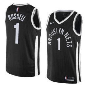 Wholesale Cheap NBA Brooklyn Nets #1 Dangelo Russell Jersey 2017-18 New Season City Edition Jersey