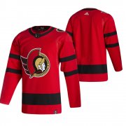 Wholesale Cheap Ottawa Senators Blank Red Men's Adidas 2020-21 Reverse Retro Alternate NHL Jersey