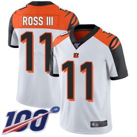 Wholesale Cheap Nike Bengals #11 John Ross III White Men\'s Stitched NFL 100th Season Vapor Limited Jersey