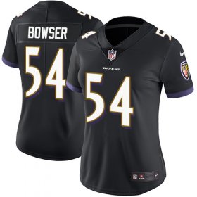 Wholesale Cheap Nike Ravens #54 Tyus Bowser Black Alternate Women\'s Stitched NFL Vapor Untouchable Limited Jersey