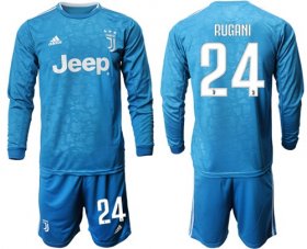 Wholesale Cheap Juventus #24 Rugani Third Long Sleeves Soccer Club Jersey