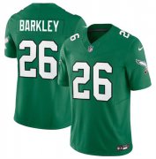 Cheap Men's Philadelphia Eagles #26 Saquon Barkley Green 2023 F.U.S.E. Vapor Untouchable Limited Throwback Football Stitched Jersey