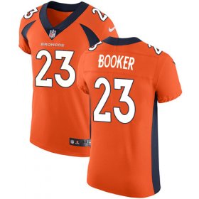 Wholesale Cheap Nike Broncos #23 Devontae Booker Orange Team Color Men\'s Stitched NFL Vapor Untouchable Elite Jersey