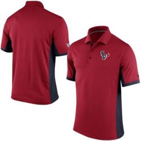 Wholesale Cheap Men\'s Nike NFL Houston Texans Red Team Issue Performance Polo