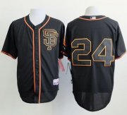 Wholesale Cheap Giants #24 Willie Mays Black Alternate Cool Base Stitched MLB Jersey