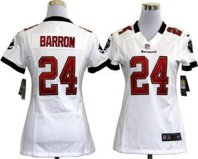 Wholesale Cheap Nike Buccaneers #24 Mark Barron White Women\'s Stitched NFL Elite Jersey