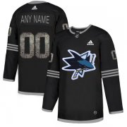Wholesale Cheap Men's Adidas Sharks Personalized Authentic Black Classic NHL Jersey