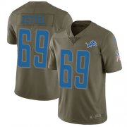 Wholesale Cheap Nike Lions #69 Anthony Zettel Olive Youth Stitched NFL Limited 2017 Salute to Service Jersey