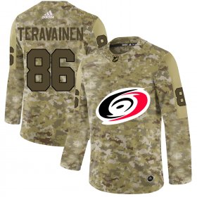 Wholesale Cheap Adidas Hurricanes #86 Teuvo Teravainen Camo Authentic Stitched NHL Jersey