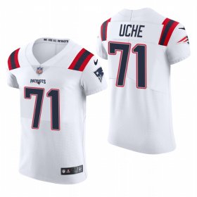 Cheap New England Patriots #71 Josh Uche Nike Men\'s White Team Color Men\'s Stitched NFL 2020 Vapor Untouchable Elite Jersey