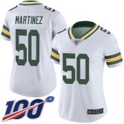 Wholesale Cheap Nike Packers #50 Blake Martinez White Women's Stitched NFL 100th Season Vapor Limited Jersey