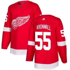 Wholesale Cheap Adidas Red Wings #55 Niklas Kronwall Red Home Authentic Stitched NHL Jersey