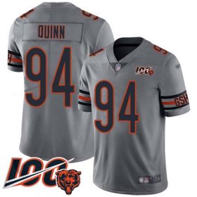 Wholesale Cheap Nike Bears #94 Robert Quinn Silver Men\'s Stitched NFL Limited Inverted Legend 100th Season Jersey