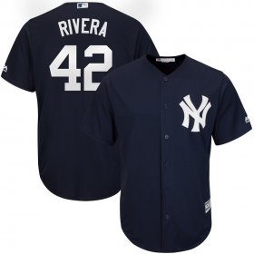 Wholesale Cheap New York Yankees #42 Mariano Rivera Majestic 2019 Hall of Fame Cool Base Player Jersey Navy
