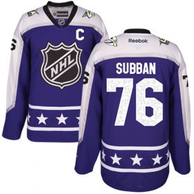 Wholesale Cheap Predators #76 P.K Subban Purple 2017 All-Star Central Division Women\'s Stitched NHL Jersey