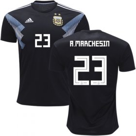 Wholesale Cheap Argentina #23 A.Marchesin Away Kid Soccer Country Jersey