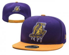 Wholesale Cheap Men\'s Los Angeles Lakers Snapback Ajustable Cap Hat 2