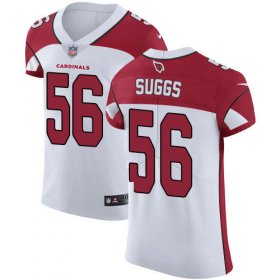 Wholesale Cheap Nike Cardinals #56 Terrell Suggs White Men\'s Stitched NFL Vapor Untouchable Elite Jersey