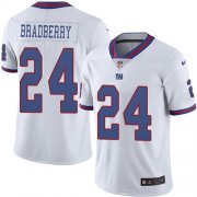 Wholesale Cheap Nike Giants #24 James Bradberry White Men's Stitched NFL Limited Rush Jersey