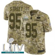 Wholesale Cheap Nike 49ers #95 Kentavius Street Camo Super Bowl LIV 2020 Men's Stitched NFL Limited 2018 Salute To Service Jersey