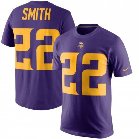Wholesale Cheap Minnesota Vikings #22 Harrison Smith Nike Color Rush Player Pride Name & Number T-Shirt Purple