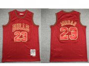 Wholesale Cheap Men's Chicago Bulls #23 Michael Jordan Red 1997-98 Hardwood Classics Soul AU Throwback Jersey