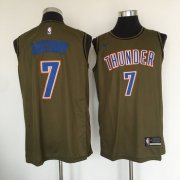 Wholesale Cheap Oklahoma City Thunder #7 Carmelo Anthony Olive Nike Swingman Jersey