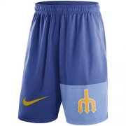 Wholesale Cheap Men's Seattle Mariners Nike Royal Cooperstown Collection Dry Fly Shorts