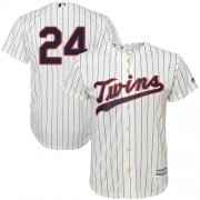 Wholesale Cheap Twins #24 C.J. Cron Cream Strip Cool Base Stitched MLB Jersey