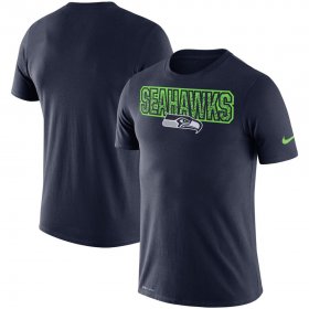 Wholesale Cheap Seattle Seahawks Nike Local Verbiage Performance T-Shirt College Navy