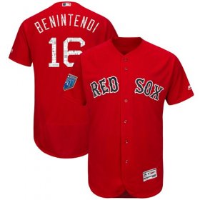 Wholesale Cheap Red Sox #16 Andrew Benintendi Red 2018 Spring Training Authentic Flex Base Stitched MLB Jersey