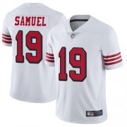 Wholesale Cheap Nike 49ers #19 Deebo Samuel White Rush Men's Stitched NFL Vapor Untouchable Limited Jersey