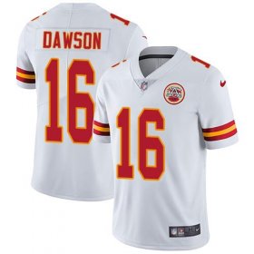 Wholesale Cheap Nike Chiefs #16 Len Dawson White Men\'s Stitched NFL Vapor Untouchable Limited Jersey